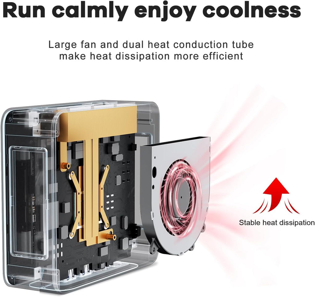 Beelink Mini PC  SER5 AMD Ryzen 5 5500U(7nm  6C/12T) up to 4.0GHz  Mini Gaming Computer 32GB DDR4 RAM 500GB NVME SSD  Micro PC 4K@60Hz Dual Display  Mini Computer WiFi6/BT5.2/HTPC/W-11 Pro