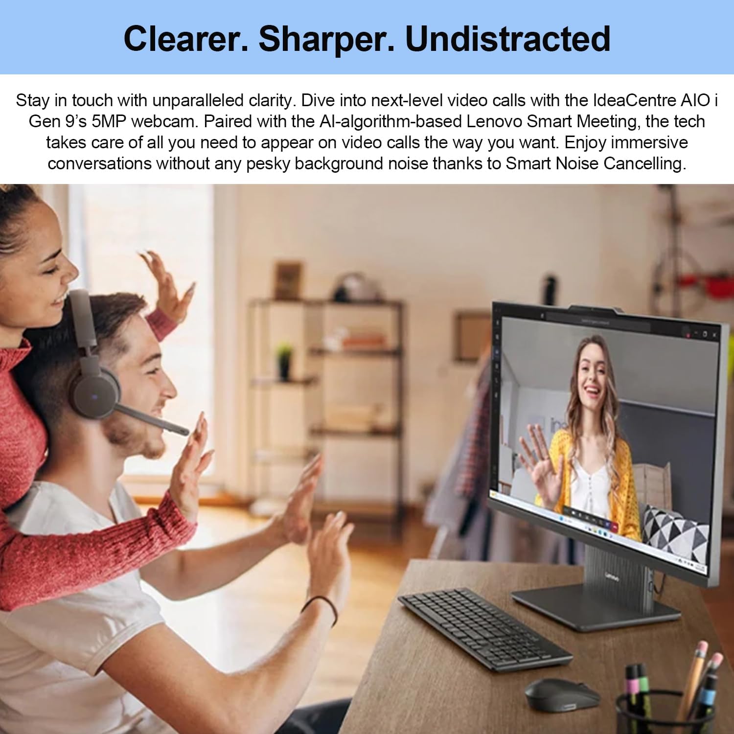 Lenovo 2024 IdeaCentre I All-in-One  27" FHD Touchscreen 100Hz  Intel Core i5-13420H  32GB DDR5 RAM  1TB SSD  Wireless Charging Base  Wireless KB & Mouse  Wi-Fi 6  Windows 11 Home  Grey