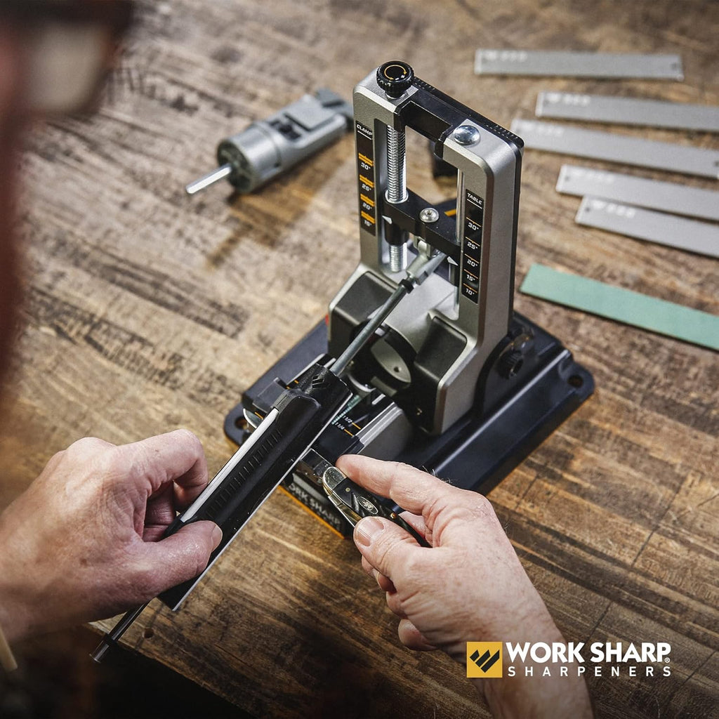 Work Sharp Professional Precision Adjust Knife Sharpener - Adjustable Knife Sharpening Kit for Pocket, Hunting, Kitchen, Serrated Knives