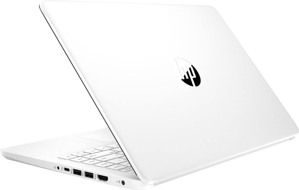 HP 14" Business & Student Laptop Computer with Microsoft Office 365 Included  Intel Quad-Core Processor  8GB RAM 320GB Storage (64GB eMMC+256GB SD Card)  Windows 11  PLUSERA Earphones  White