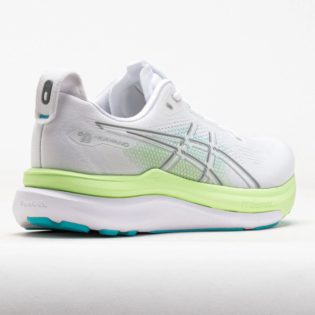 ASICS GEL-Kayano 33 Men's White/Energy Aqua