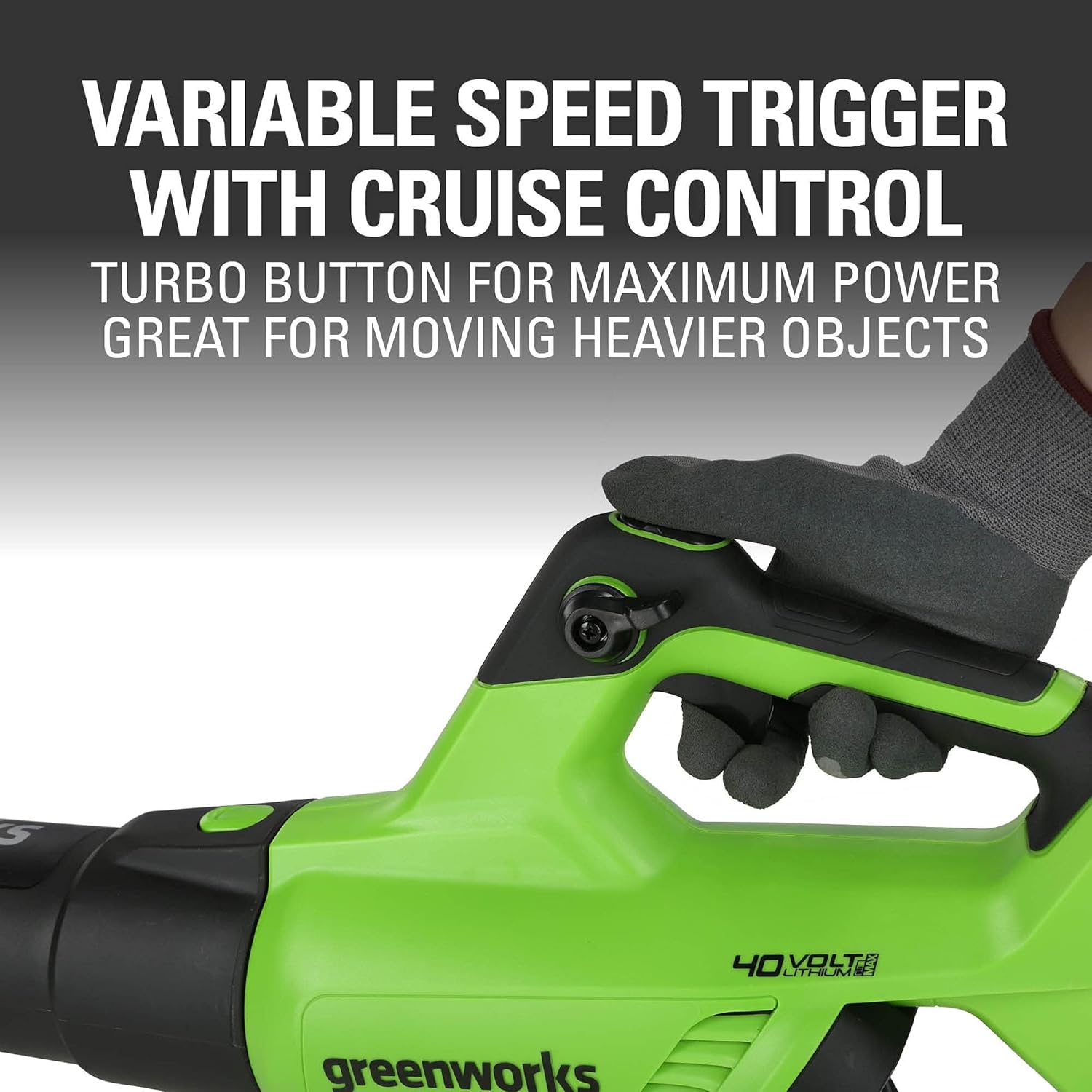 Greenworks 40V 20" Cordless Push Lawn Mower Bundle with Axial Leaf Blower(500 CFM / 120 MPH)  12" String Trimmer  5Ah + 2Ah Batteries & Chargers