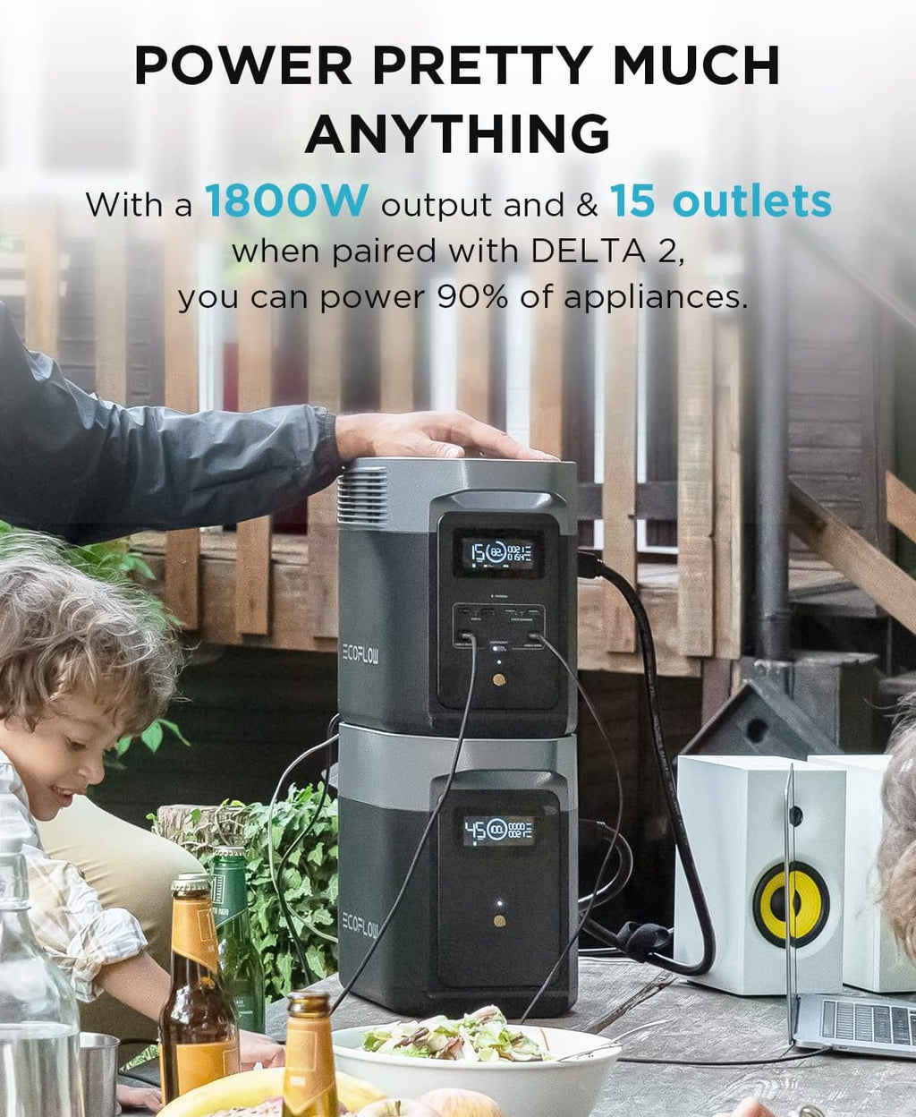 EF ECOFLOW DELTA 2 Smart Extra Battery  1024Wh LiFePO4 Expansion Battery for Power Station DELTA2