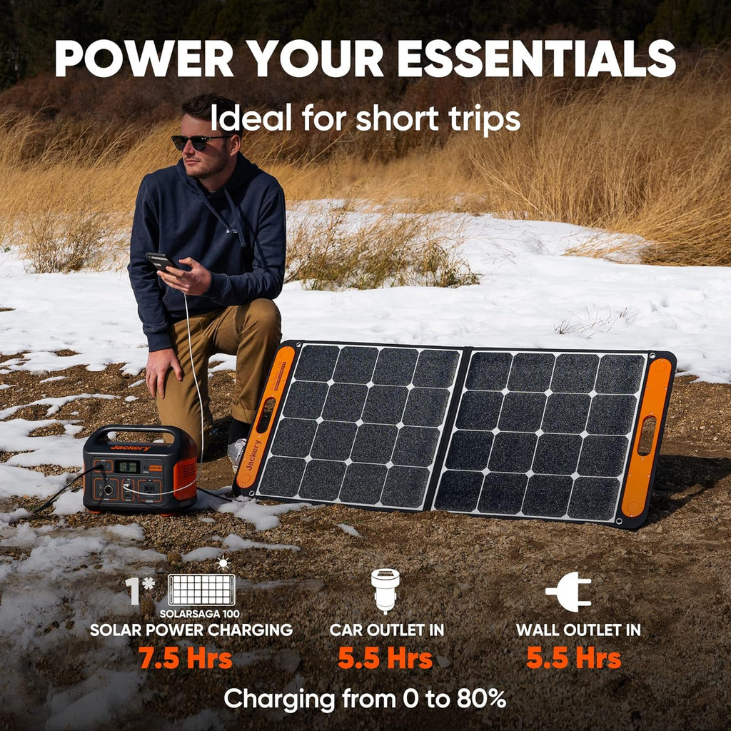 Jackery Portable Power Station Explorer 500  518Wh Outdoor Solar Generator Mobile Lithium Battery Pack with 110V/500W AC Outlet for Home Use  Emergency Backup Road Trip Camping (Solar Panel Optional)