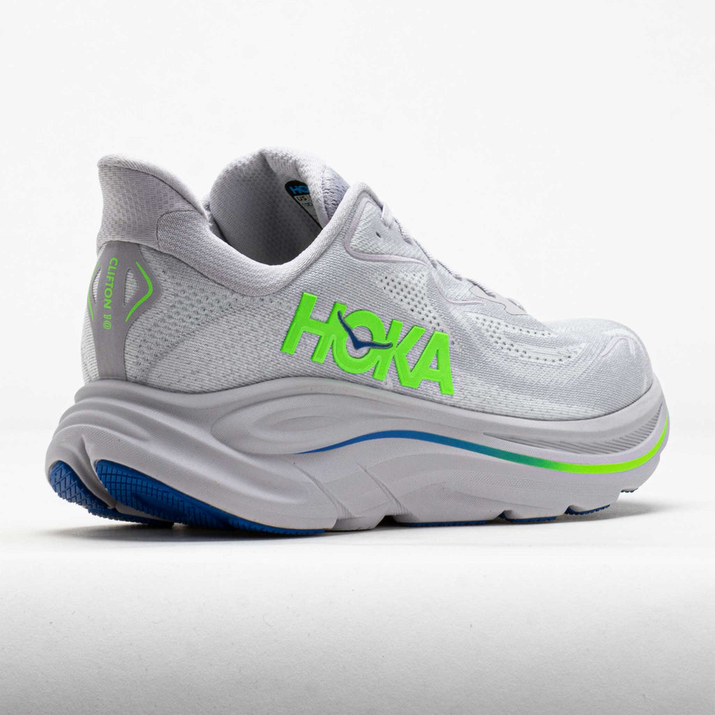 HOKA Clifton 10 Men's Ash Grey/Neon Green