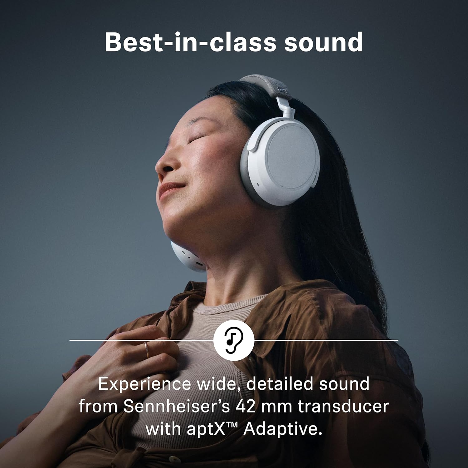 Sennheiser Momentum 4 Wireless Noise Cancelling Headphones - Bluetooth Headset for Crystal-Clear Calls with Adaptive Noise Cancellation  Over-Ear Headphones  60h Battery Life  Folding Design  Black