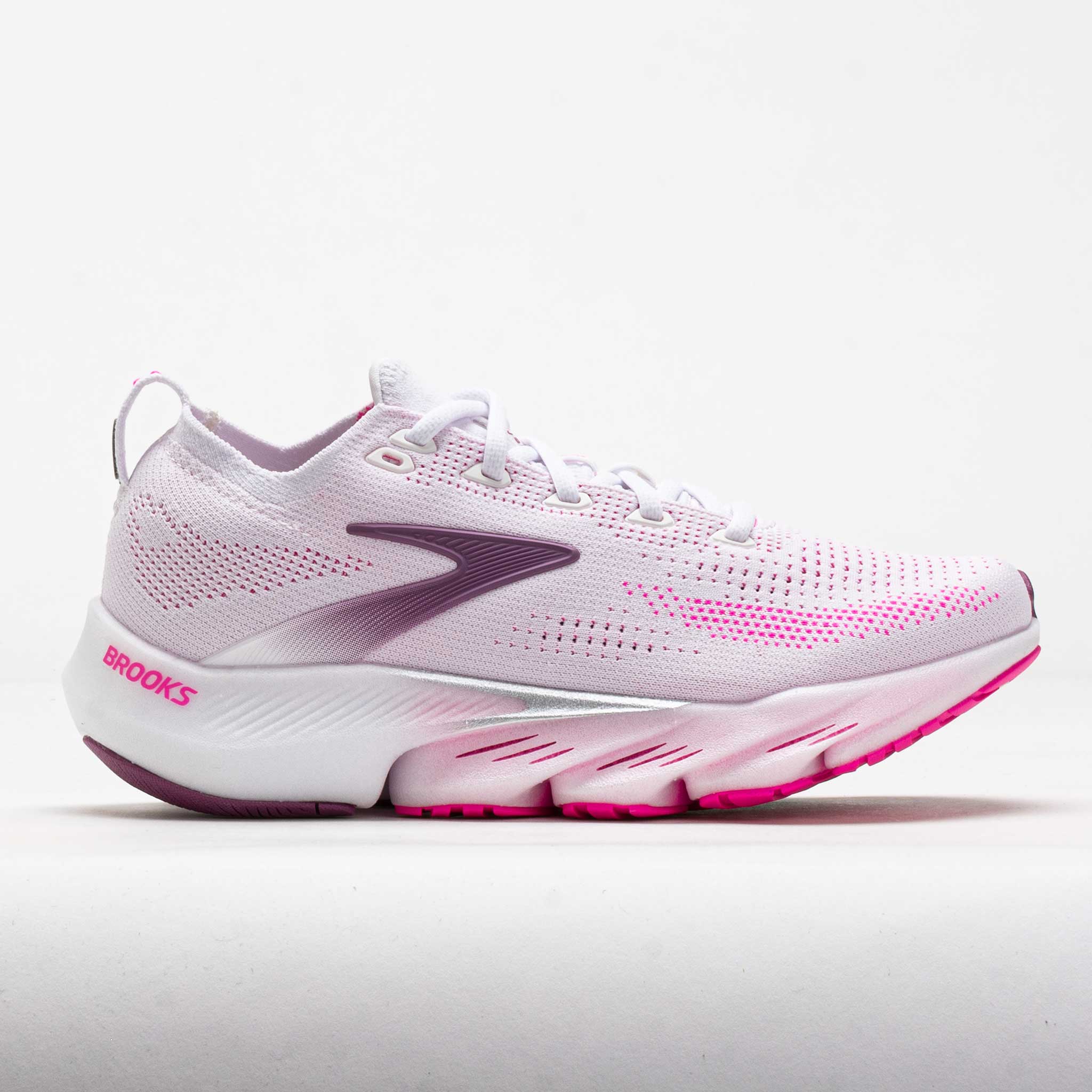 Brooks Glycerin Flex Women's White/Cyber Pink/Argyle