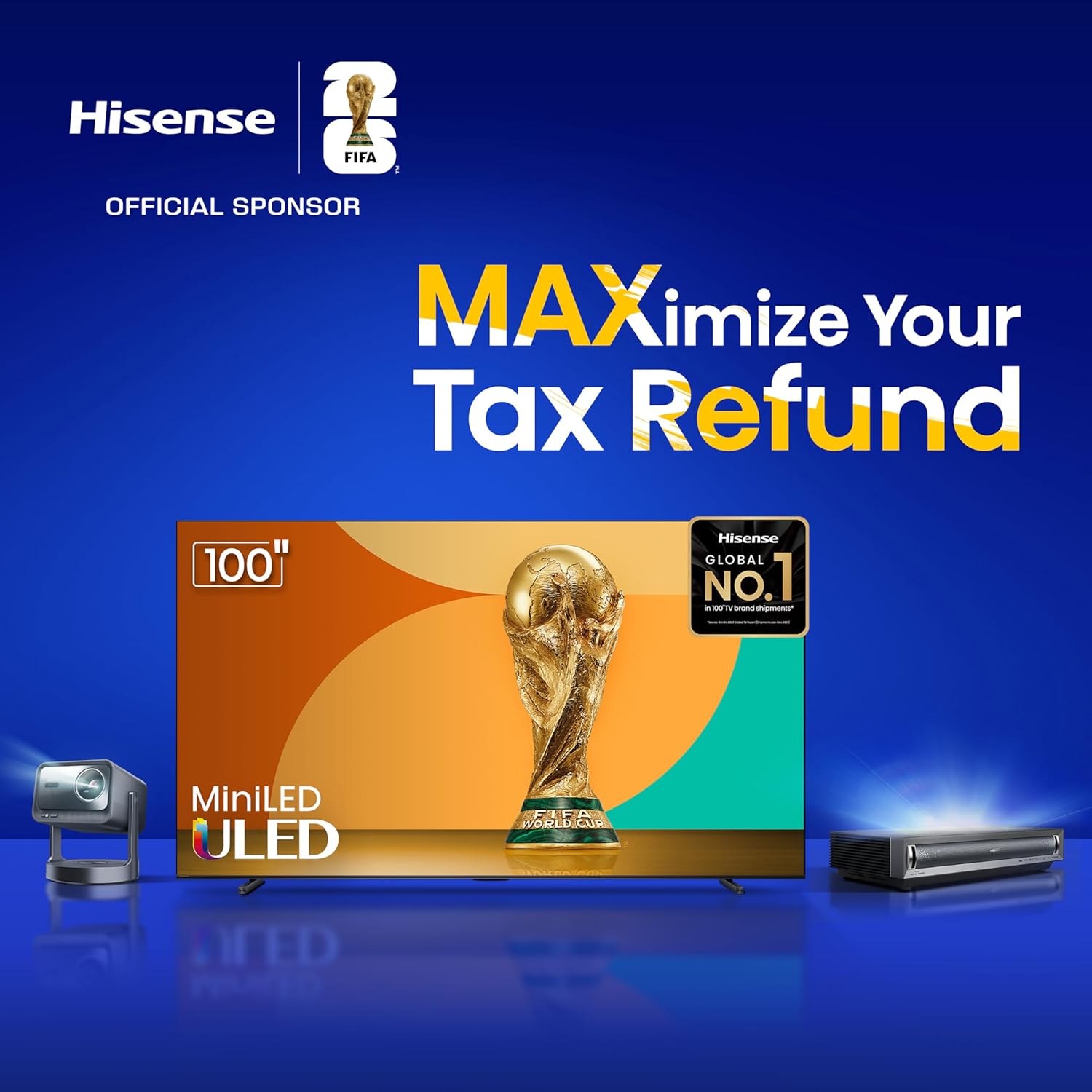 Hisense 55" U7 Mini-LED ULED 4K UHD Best Premium Gaming Google Smart TV (55U75QG  2025 Model) - QLED  Native 165Hz  VRR 288  Up to 3000 Nits  HDR10+  Dolby Vision IQ · Atmos  IMAX Enhanced  2.1.2 Ch