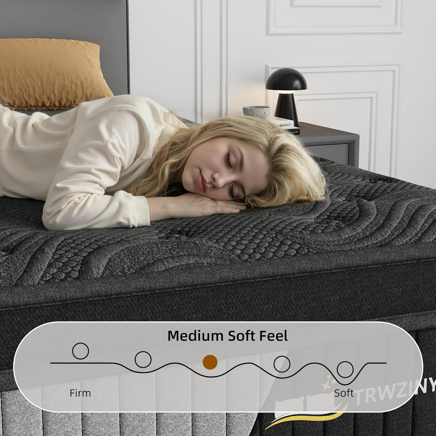 12 Inch Queen Luxury Hybrid Mattress - Gel Memory Foam & Pocket Springs for Cooling Comfort & Motion Isolation, CertiPUR-US Certified, in a Box