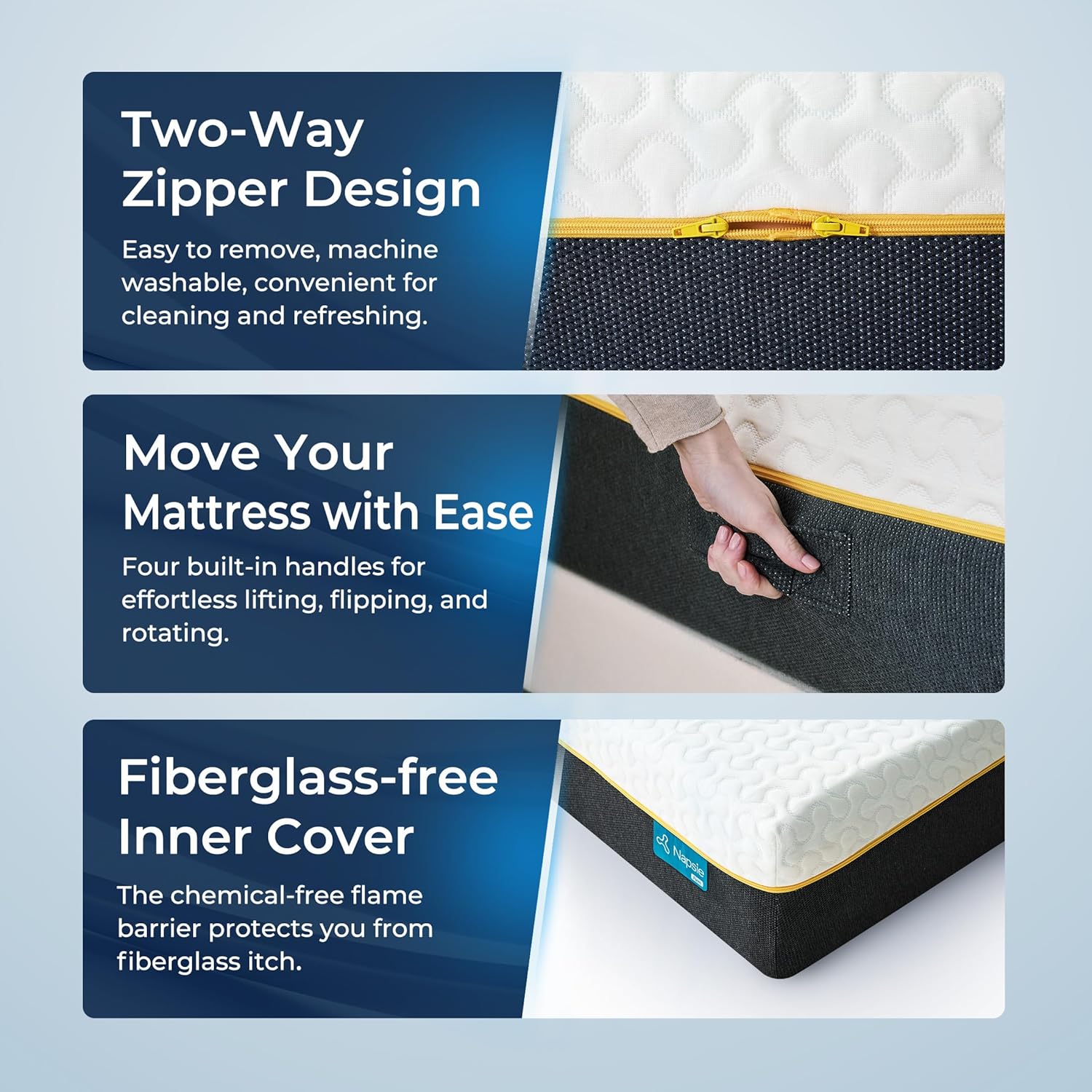 14 Inch Firm King Mattress, King Memory Foam Mattress in a Box with Cooling Tencel Cover, Firm King Size Bed for Back Pain Relief and Cool Sleep, CertiPUR-US Certified, Foam Made in USA