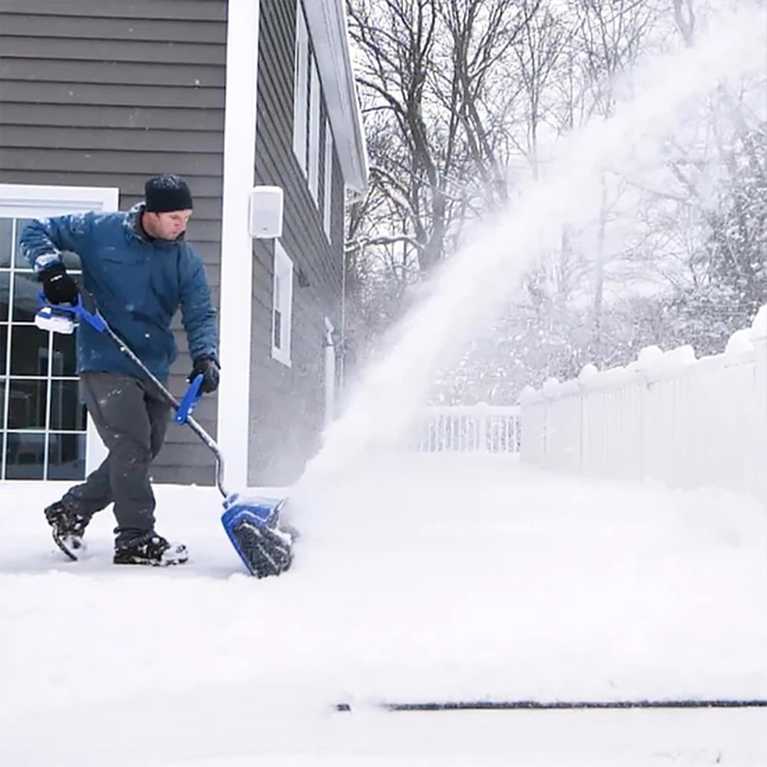 Snow Joe 24V Cordless Electric Snow Shovel Kit w/ Cover & Scraper  13" Clearing Path  400W Motor - Heavy-Duty Snow & Ice Removal for Driveway & Walkway  24V-SS13-TV1