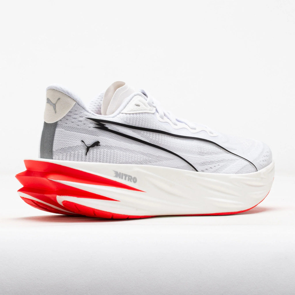Puma Deviate Pure NITRO Women's White/Ultra Red/Silver