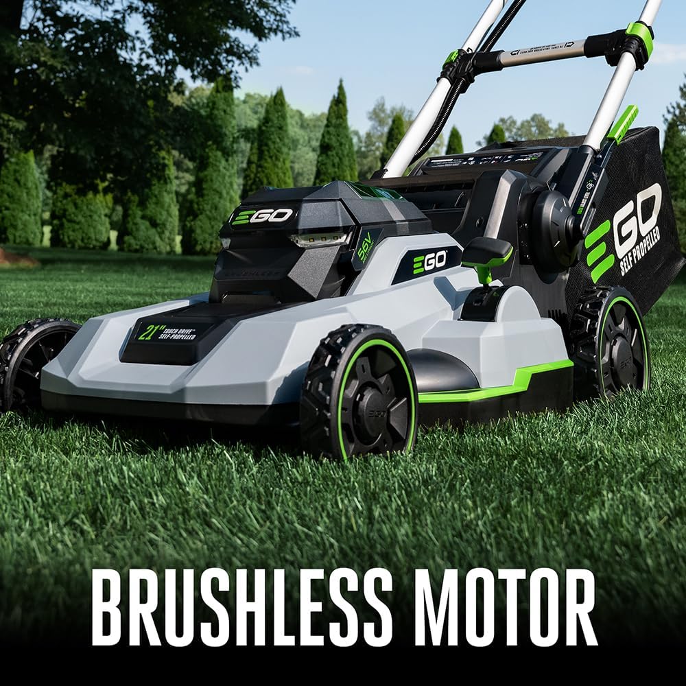 EGO POWER+ Electric Lawn Mower  Self-Propelled Cordless with Touch Drive  Includes 56V 6.0Ah Battery  4.0Ah Battery and Rapid Charger - LM2123SP-2
