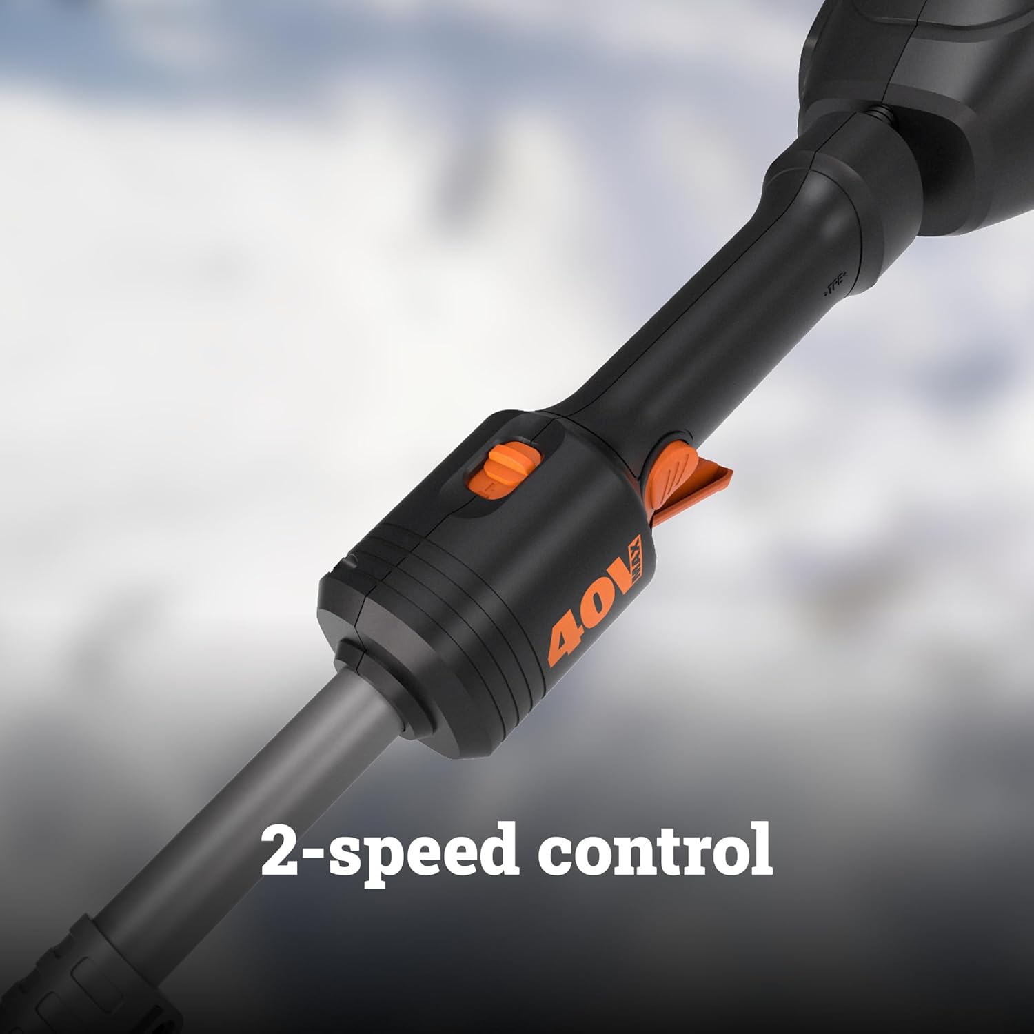 WORX Nitro 40V 12'' Cordless Snow Shovel  Electric Snow Thrower for 4-Car Driveway  Snow Removal with Brushless Motor & 2 Speed Control  2 × 4.0 Ah Batteries and Charger Included  WG460