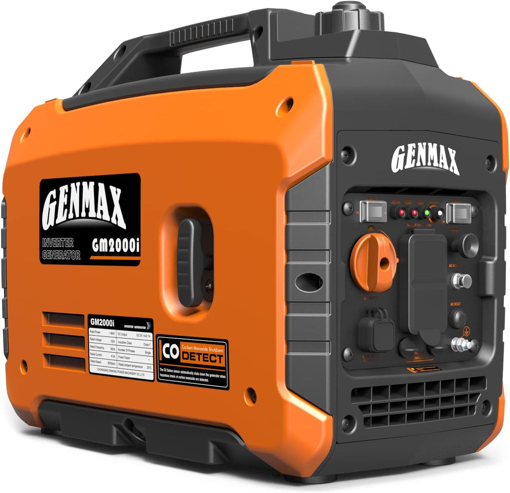 GENMAX Generator .EPA Compliant  Eco-Mode Feature  Ultra Lightweight for Backup Home Use & Camping