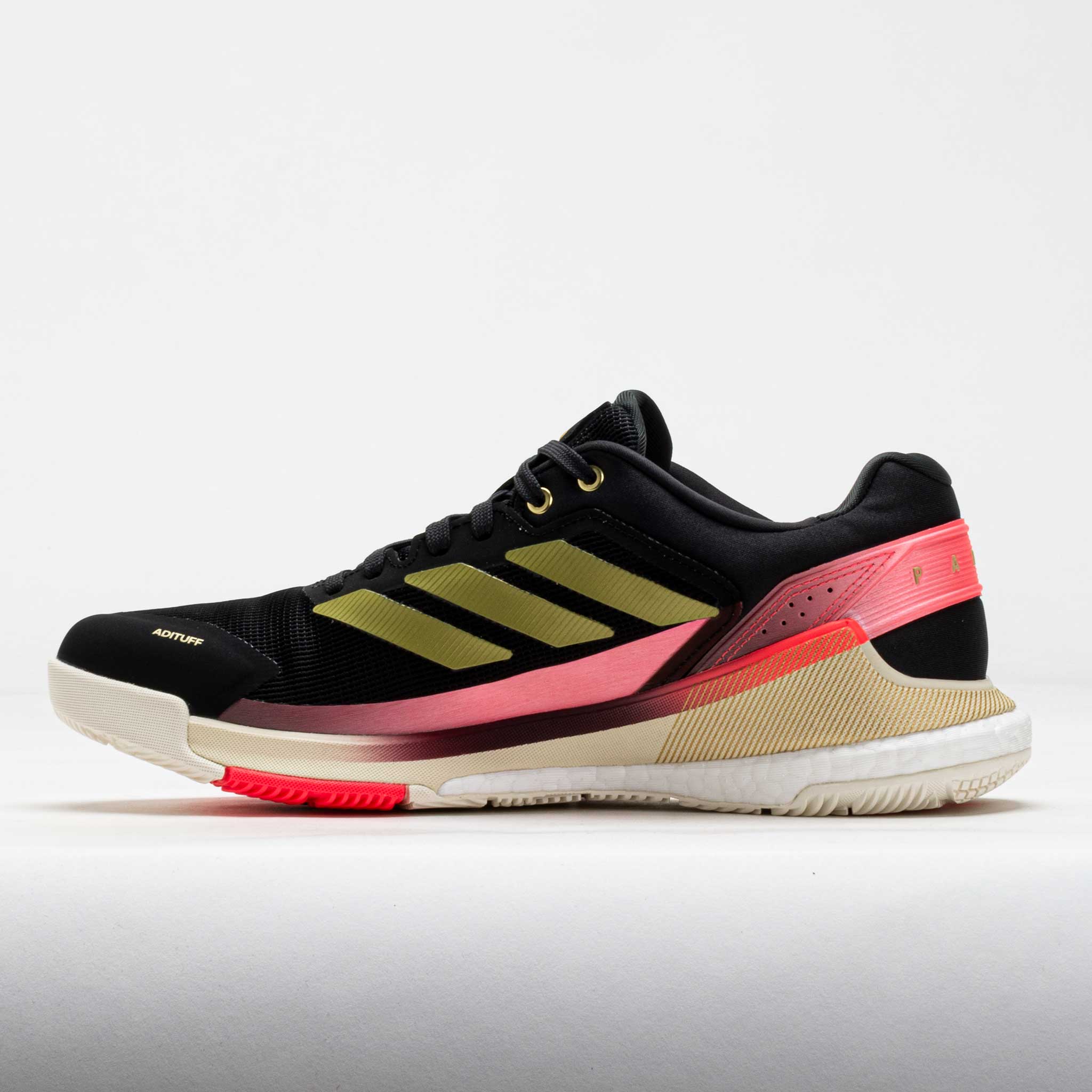 adidas CrazyQuick Boost Padel Men's Black/Gold Metallic/Solar Turbo