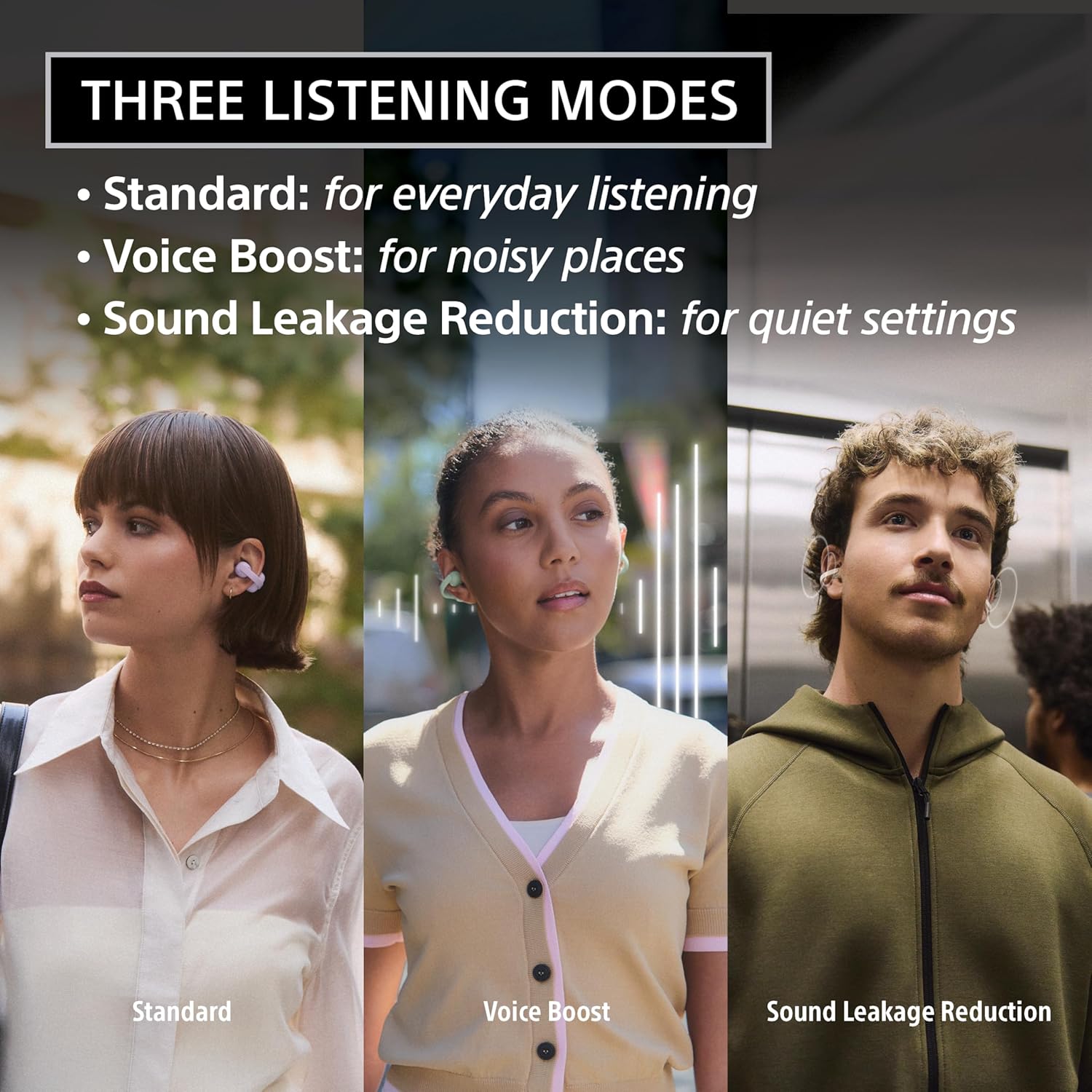 Sony LinkBuds Clip Open-Ear Truly Wireless Earbuds, Comfortable & Secure Fit, Lightweight Clip-On Design, Touch Controls, Ambient Sound Awareness, Water Resistant, Up to 37 Hrs of Playback, Black