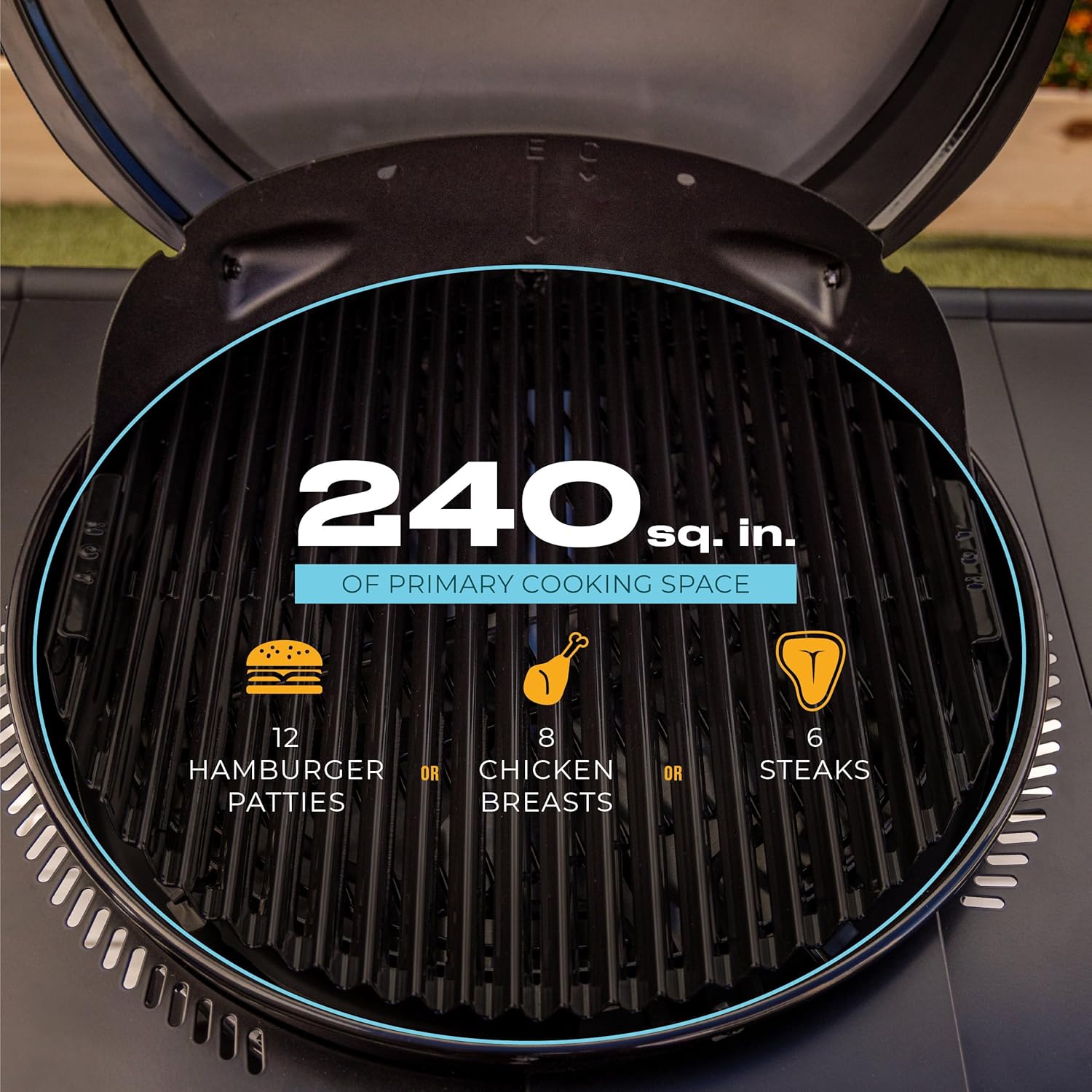 Charbroil 3-in-1 Dual Fuel Outdoor Bistro Pro Electric Grill & Griddle + Charcoal Mode BBQ  Black - 25302145