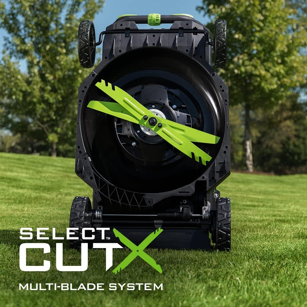EGO POWER+ Electric Lawn Mower  Self-Propelled Cordless with Select Cut and Touch Drive  Includes (2) 56V 6.0Ah Batteries and Rapid Charger - LM2134SP-2