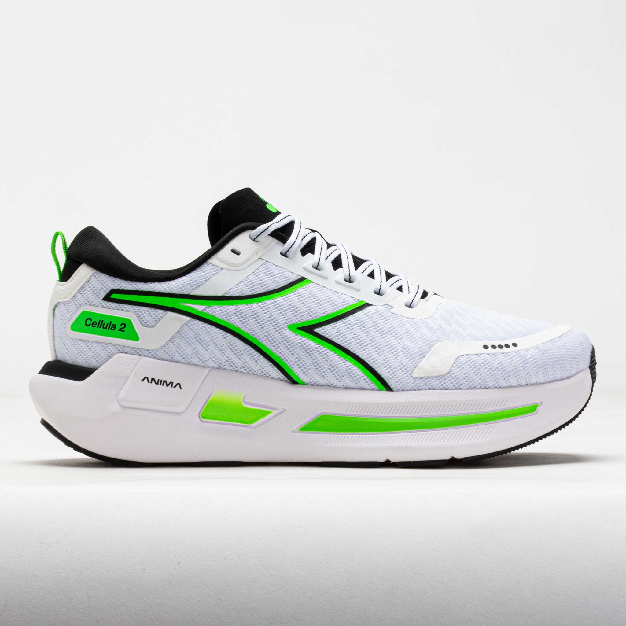 Diadora Cellula 2 Men's White/Black/Green Fluorescent