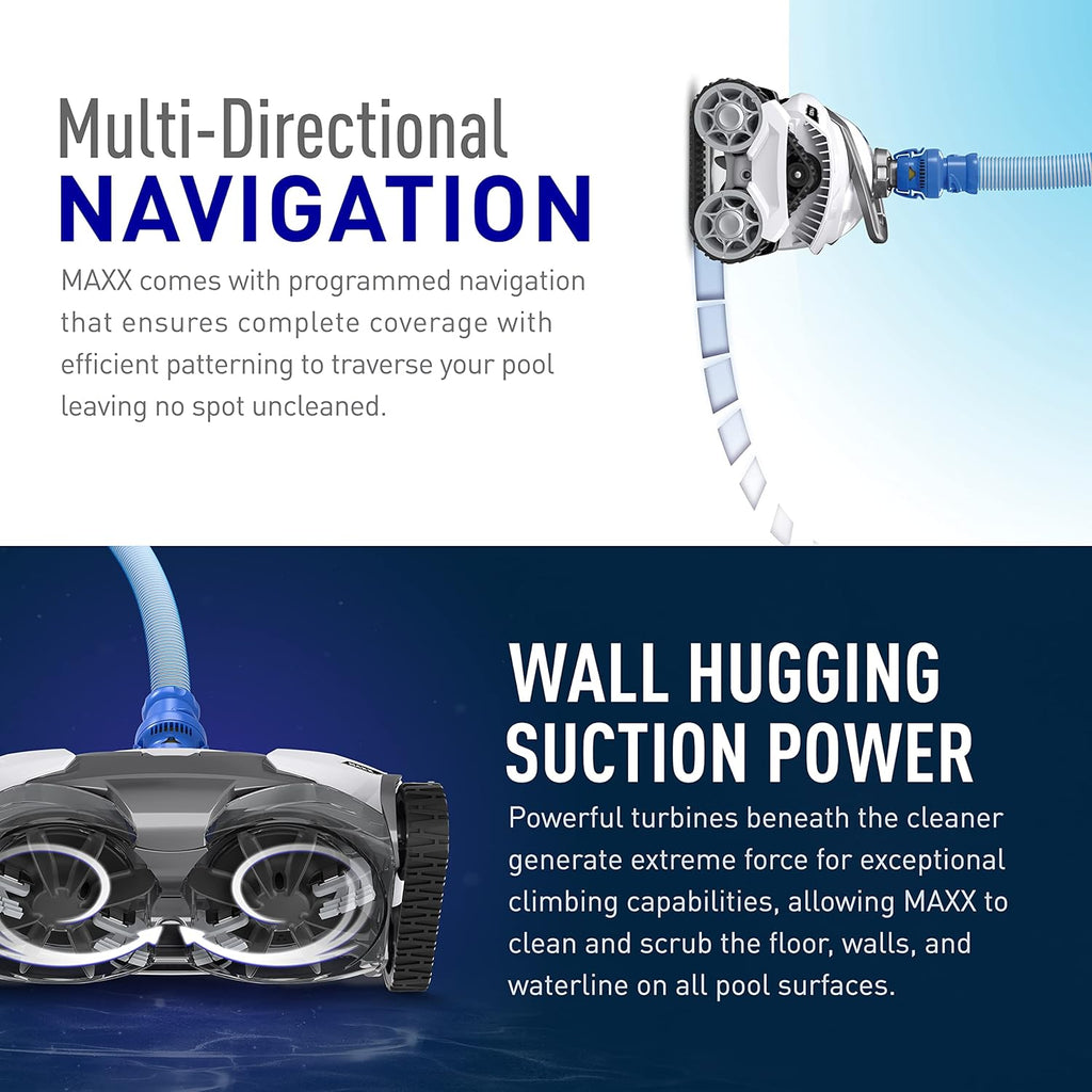 Polaris MAXX Premium Suction-Side Automatic Pool Cleaner for All In-Ground Pool Surfaces  Smart Navigation  Energy Efficient  Halo Technology for Easy Debris Removal