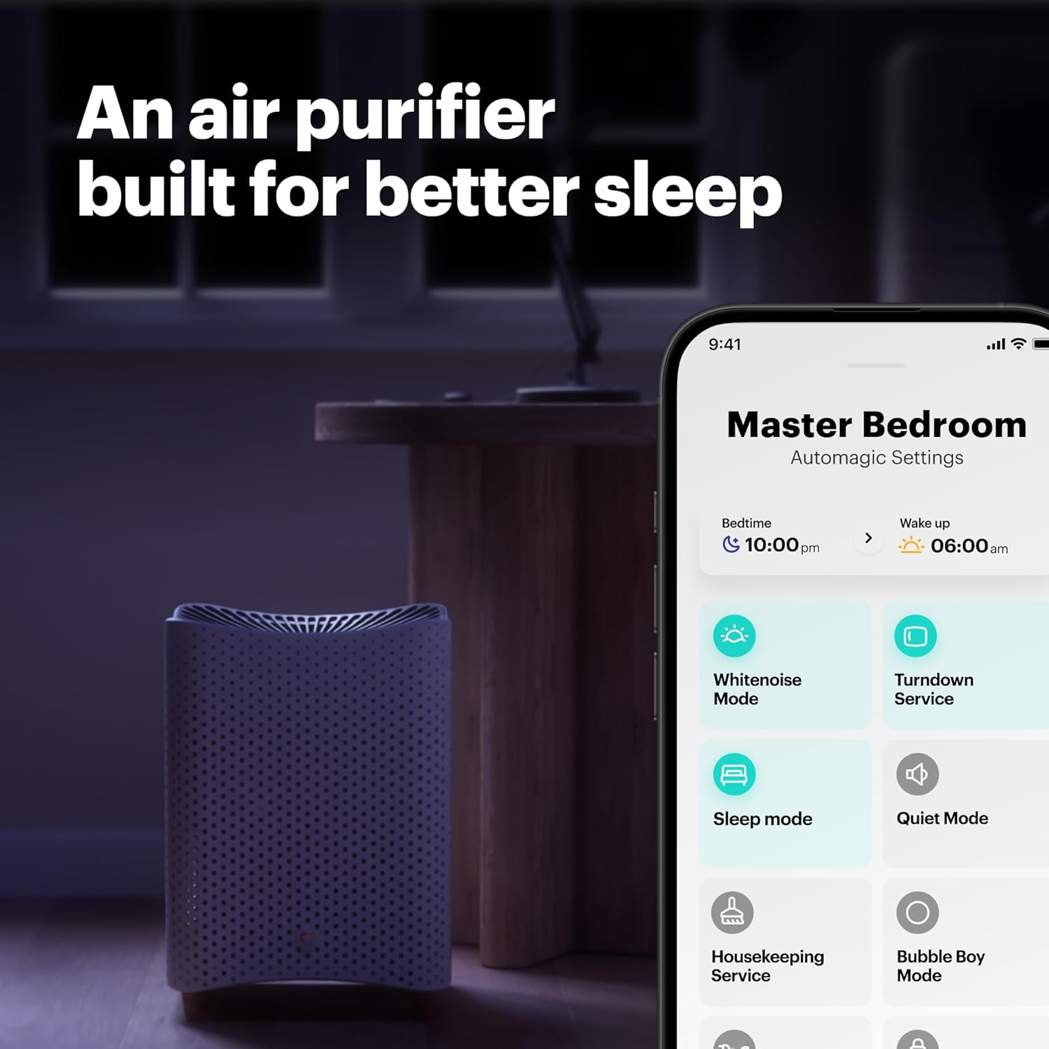 Mila Air 3 Smart Home Air Purifier with Overreactor H14 HEPA Replacement Filter  Removes Formaldehyde  VOCs  Dust & Odors  Ideal for Large Room or Bedroom  Quiet-Mode