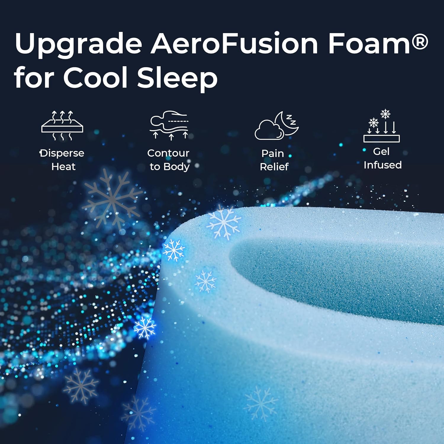 14 Inch King Size Mattress, Cooling Tencel Cover, King Memory Foam Mattress in a Box, Medium Plush King Size Bed for Back Pain Relief and Cool Sleep, CertiPUR-US Certified, Foam Made in USA