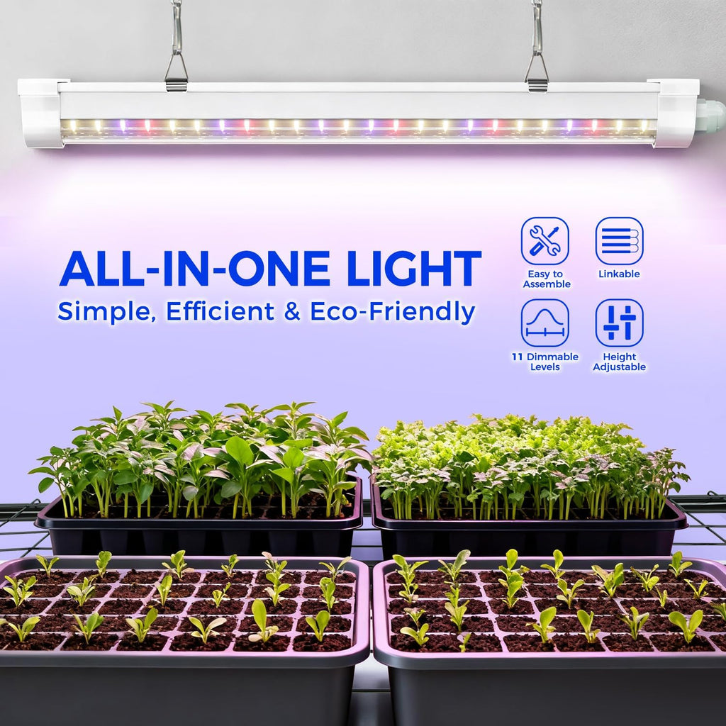 Indoor Greenhouse with Grow Light  Ohuhu 4-Tier Mini Green House for Winter - Full Spectrum Greenhouses for Seed Starting Small Portable Green Houses Waterproof PVC Cover & Adjustable Shelves