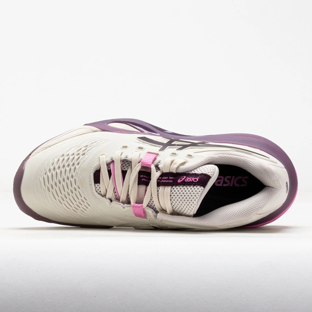 ASICS GEL-Resolution X Clay Women's Soft Oat/Dark Aubergine
