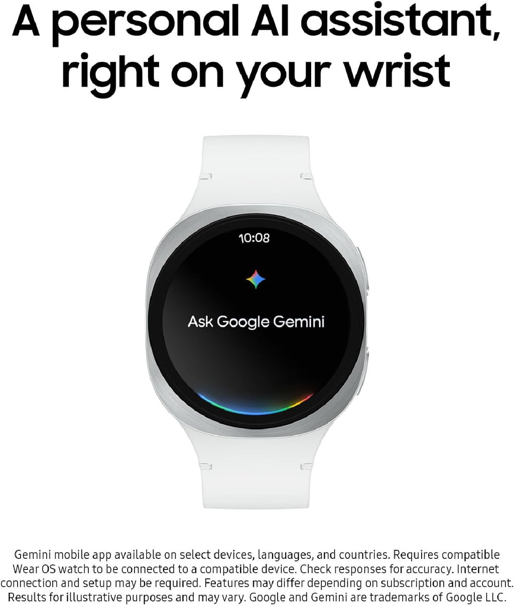 Samsung Galaxy Watch 8 (2025) 40mm Bluetooth Smartwatch  Cushion Design  Fitness Tracker  Sleep Coaching  Running Coach  Energy Score  Heart Rate Tracking  Graphite US Version  2 Yr Warranty