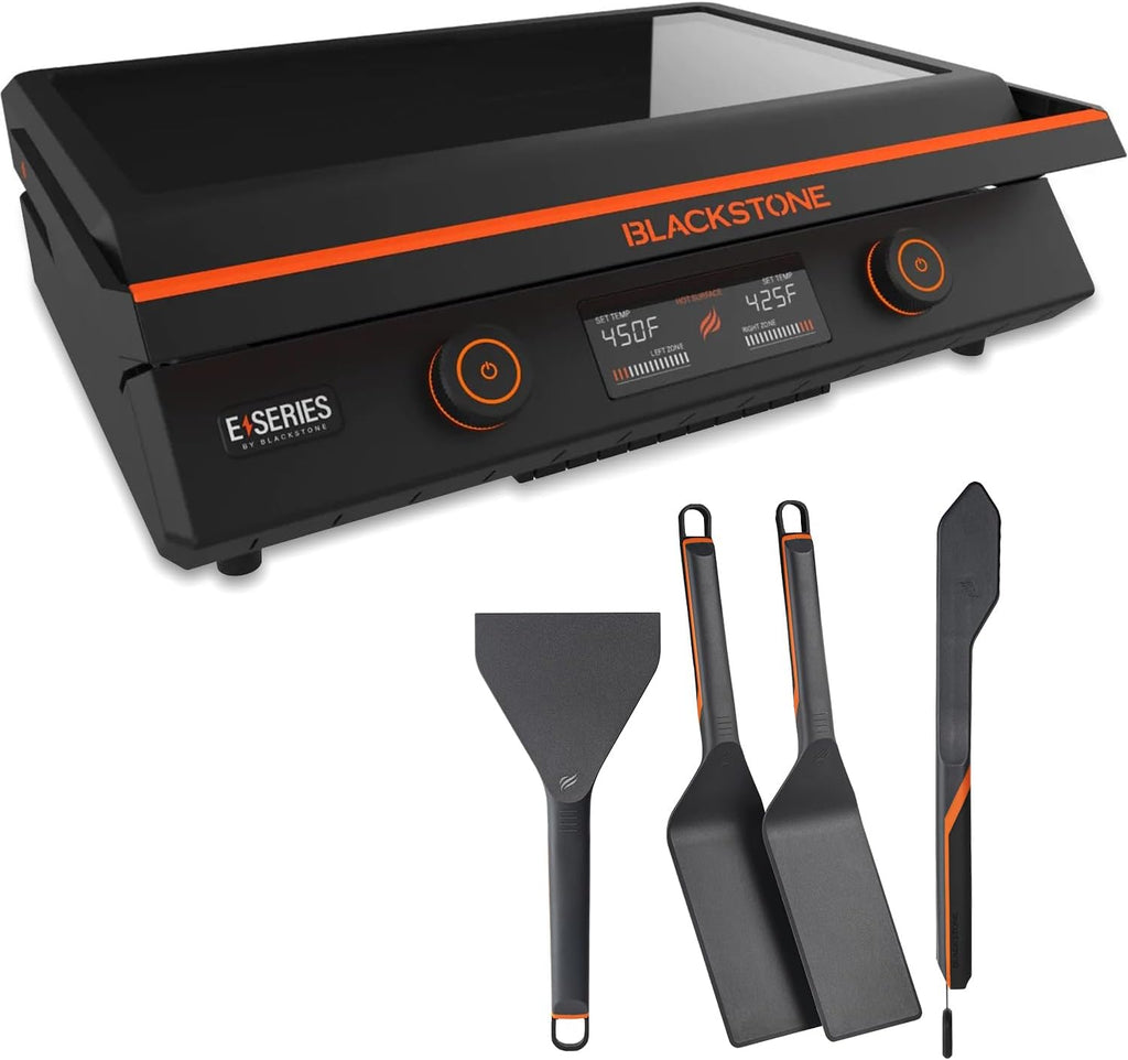 22 Inch Electric Griddle Nonstick with Lid  8001 E-Series Tabletop Large Griddle By Blackstone with Blackstone Griddle Accessories For Indoor and Outdoor Use