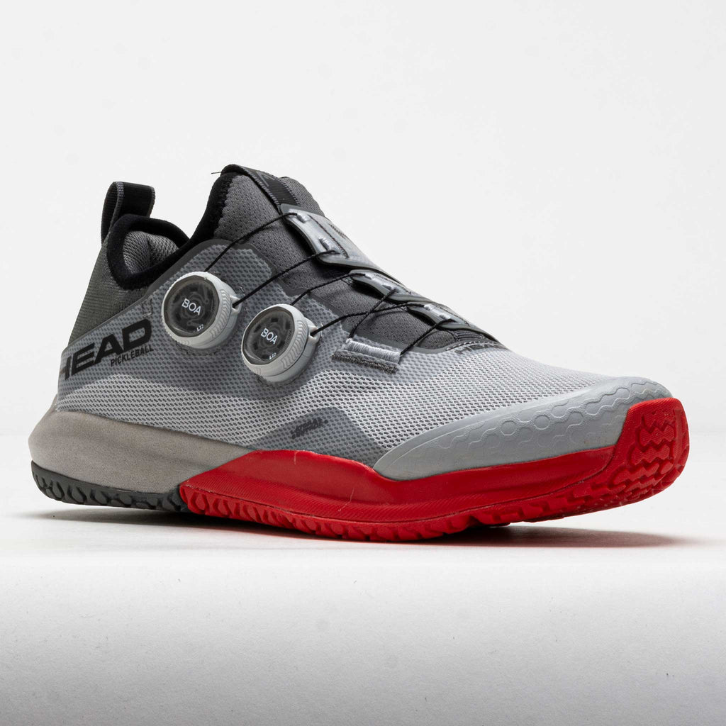 HEAD Motion Pro BOA Pickleball Men's Light Grey/Red