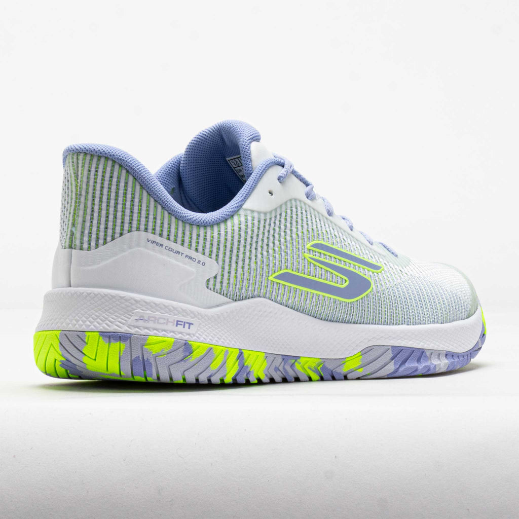 Skechers Viper Court Pro 2.0 Wide Women's White/Periwinkle