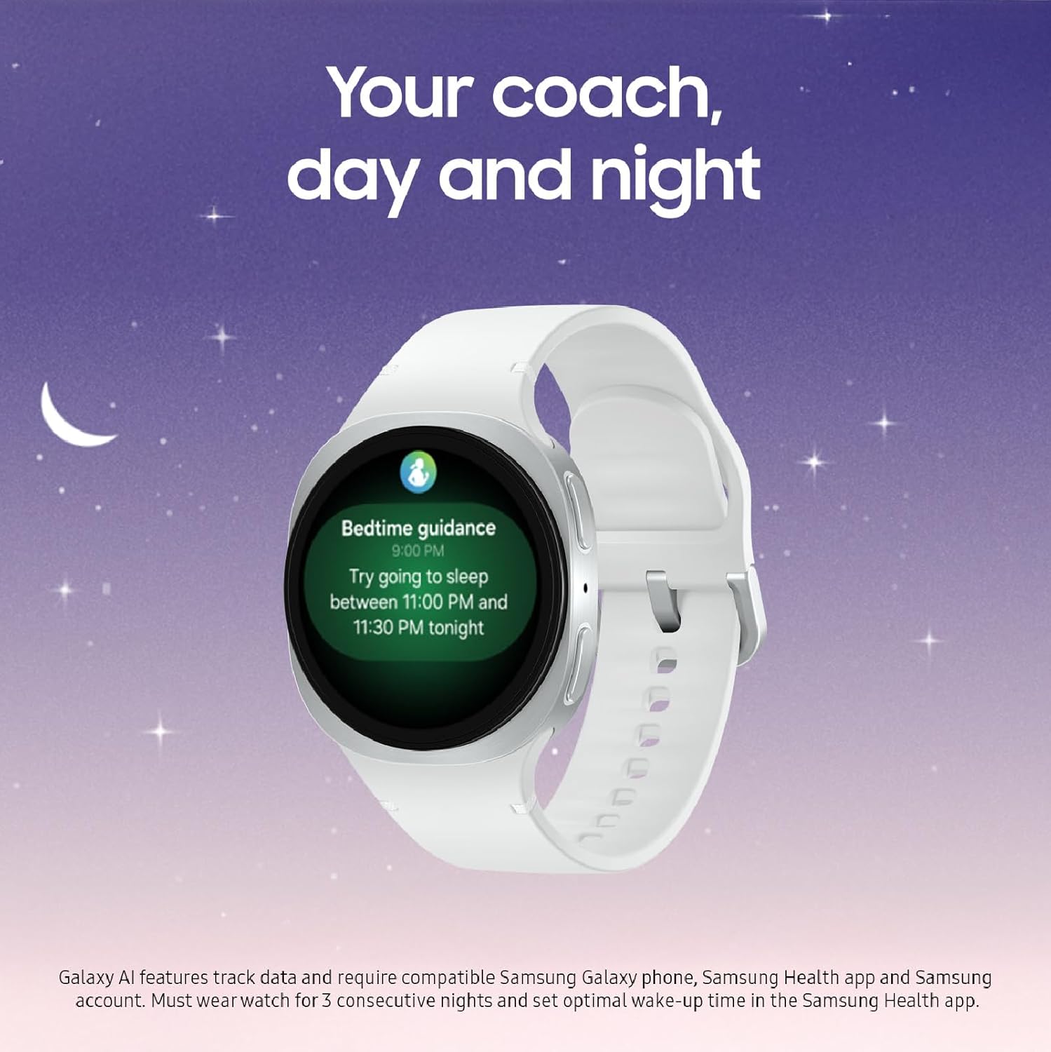 Samsung Galaxy Watch 8 (2025) 40mm Bluetooth Smartwatch  Cushion Design  Fitness Tracker  Sleep Coaching  Running Coach  Energy Score  Heart Rate Tracking  Graphite US Version  2 Yr Warranty