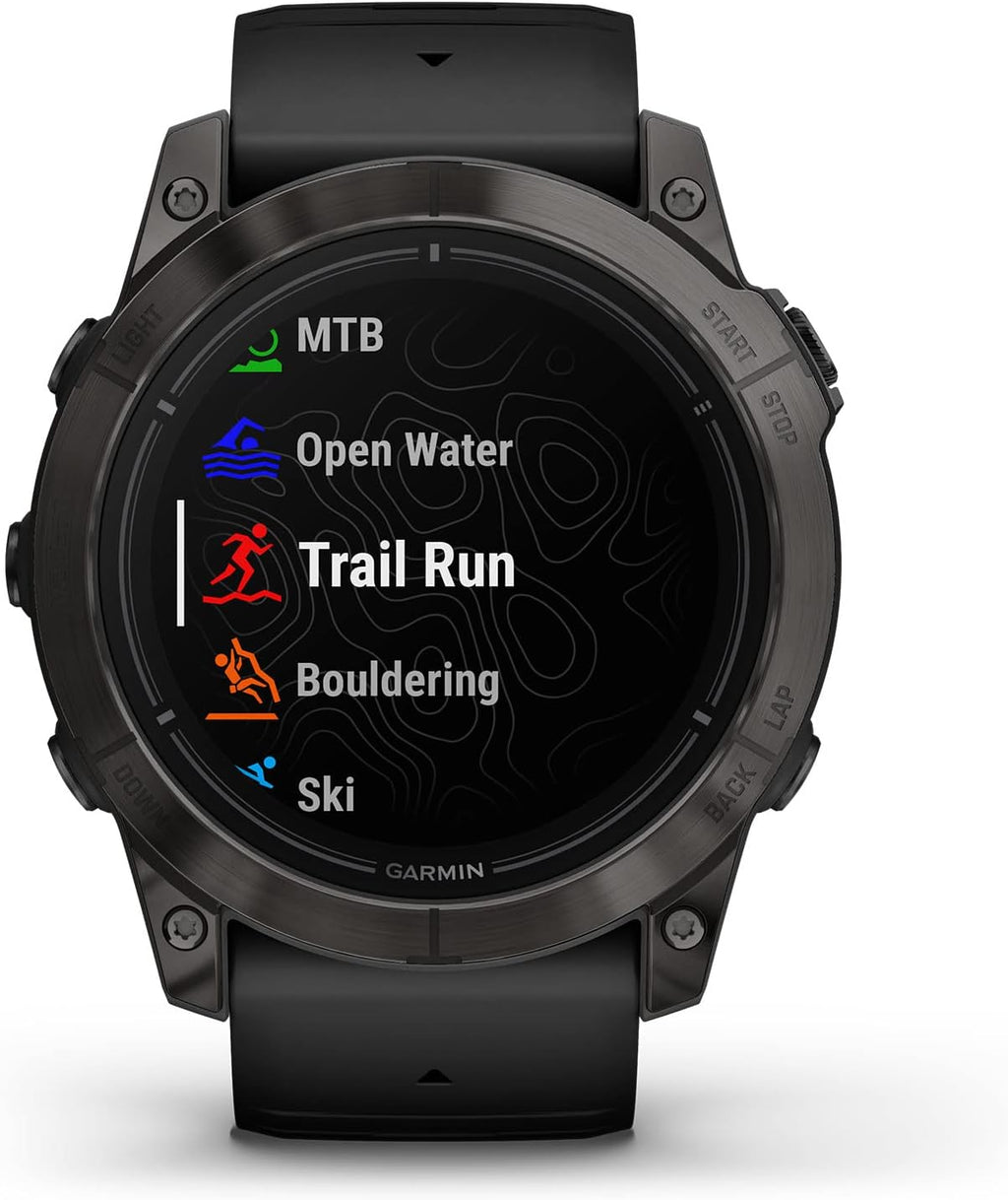 Garmin epix Pro (Gen 2) Sapphire Edition  51mm  High Performance Smartwatch  Advanced Training Technology  Built-in Flashlight  Black (Renewed)