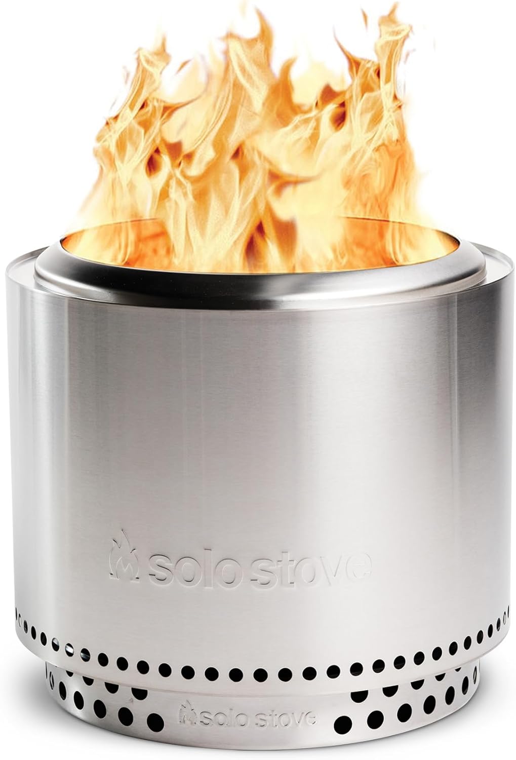 Solo Stove Bonfire with Stand | 19.5" Smokeless Fire Pit  Removable Ash Pan | Portable Stainless Steel Wood Burning Outdoor Fireplace  Ideal for 4–6 People  21.75 lbs