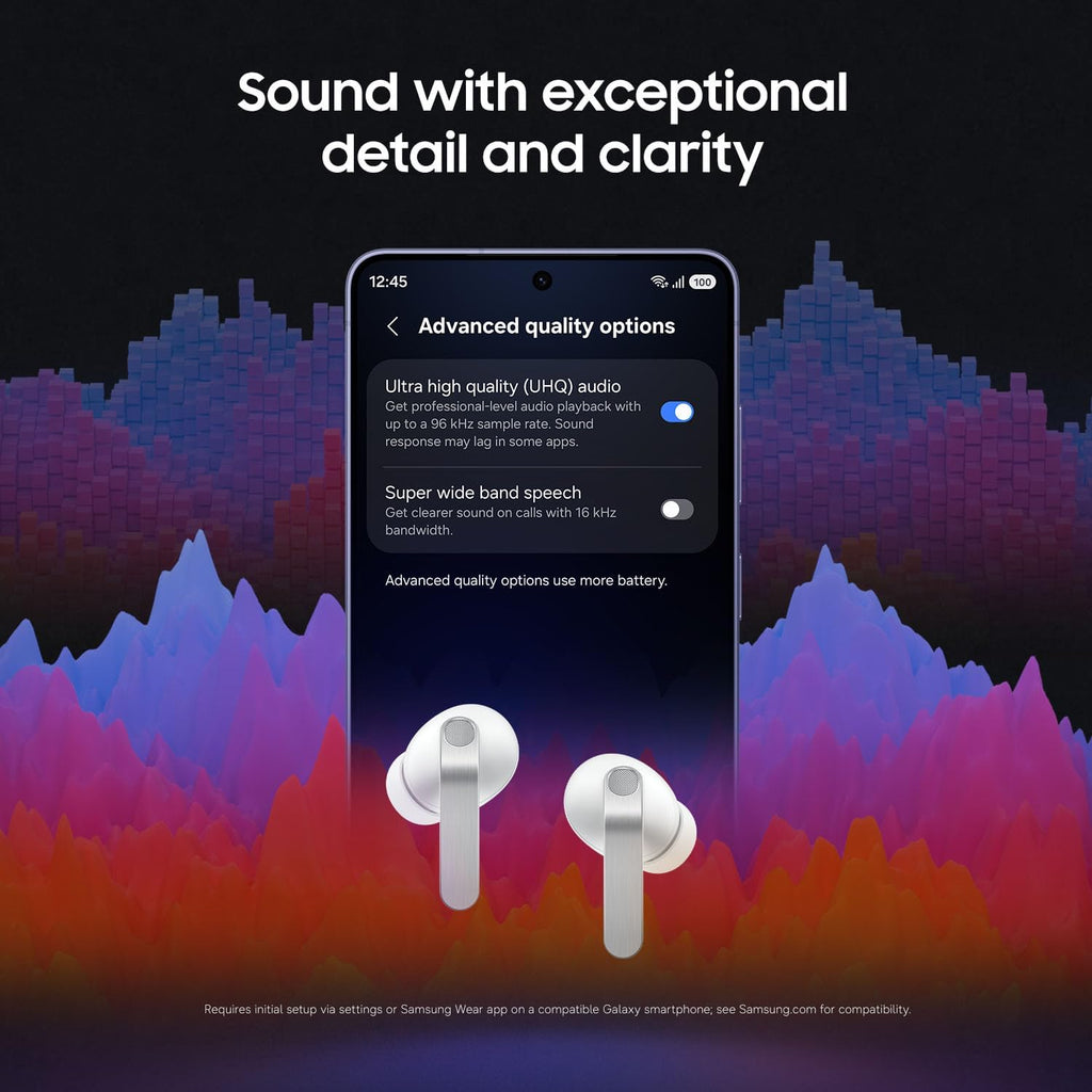 Samsung Galaxy Buds 4 Pro (2026) AI True Wireless Bluetooth Earbuds  Hi-Res Audio  2-Way Speaker  ANC 2.0  Optimized Comfort  IP57  Live Translation  Black US Version  2 Yr Warranty