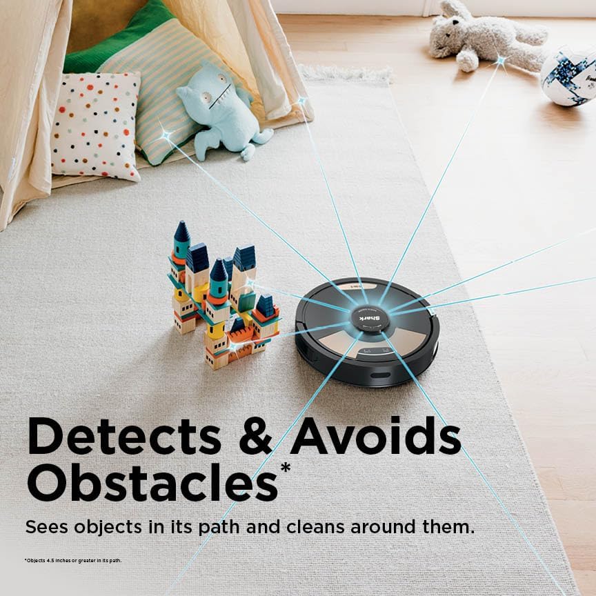 Shark Matrix Plus Robot Vacuum and Mop, Sonic Mopping, Home Mapping, Clean Edge, for Pet Hair, for Carpets and Hard Floor, UR2650WS